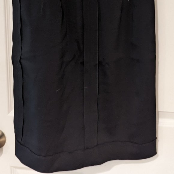 Women's Dolce & Gabbana Mini Sheath Stretch Sleeveless Solid Black Dress 40 - Picture 8 of 11